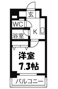 プロシード太閤通 間取り図