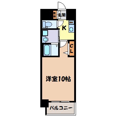 プレサンス上前津プレス 間取り図