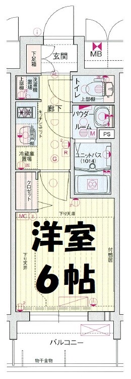 プレサンスSAKAEフロント 間取り図