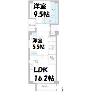 グランマスト白壁二丁目 間取り