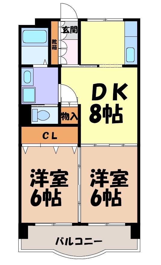 第二若葉ビル 間取り図