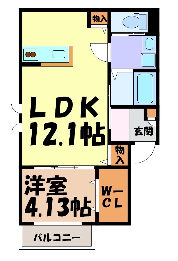 Delica黒川 間取り図
