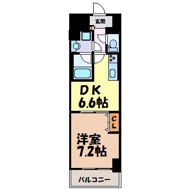 フレール上前津 間取り図