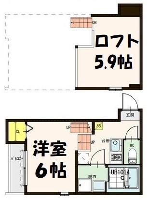 ハーモニーテラス大杉町Ⅲ 間取り図