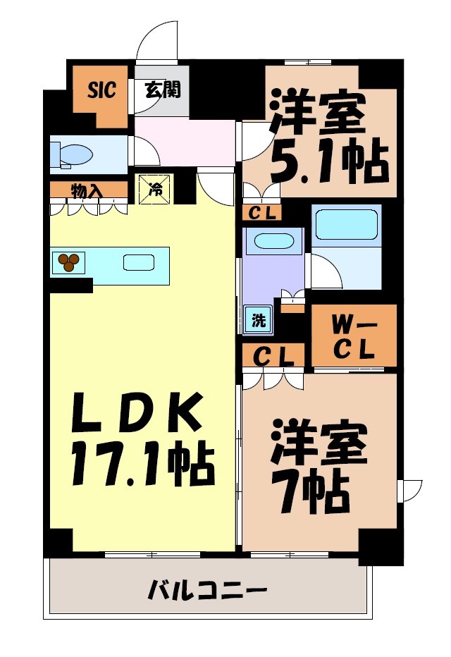 パークアクシス名駅南グランデ 間取り図