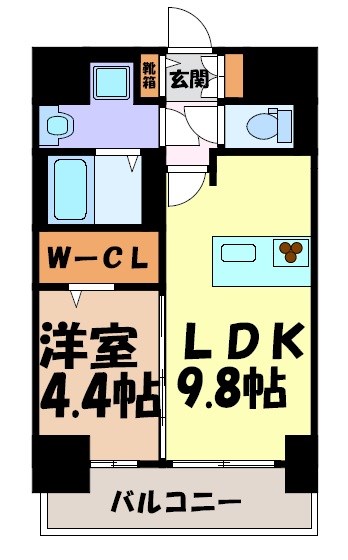 プレサンス丸の内アドブル 間取り図