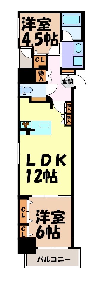 プレサンスロジェ名古屋久屋大通公園 間取り図