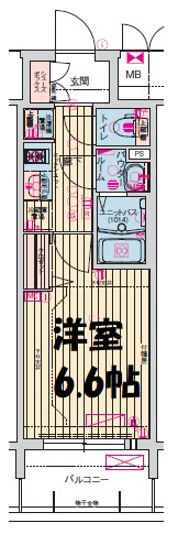 プレサンス名古屋駅ゲート 間取り図