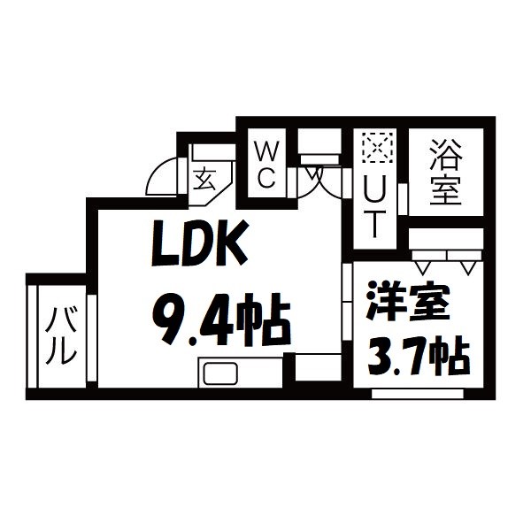 サンハイツ拓 間取り図