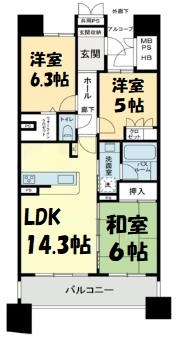 ベレーサ鶴舞公園 間取り図