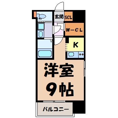ヴィラエーデル名駅 間取り図
