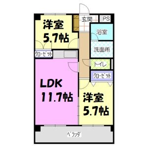 瑞光ハイツ 間取り