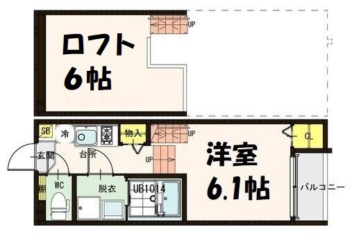 ハーモニーテラス大杉町Ⅱ 間取り図