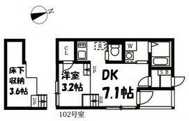 ブライト6大幸 間取り図