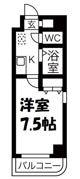 ＳＫハイツ黒川 間取り図