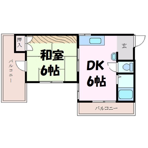 コーポカトー 間取り図