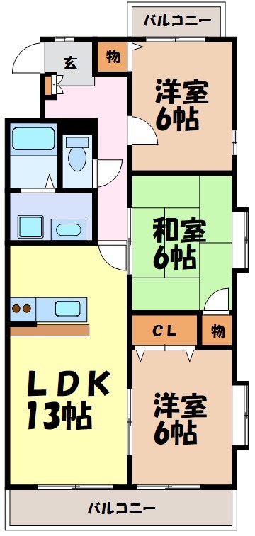グランドメゾン新池 間取り図