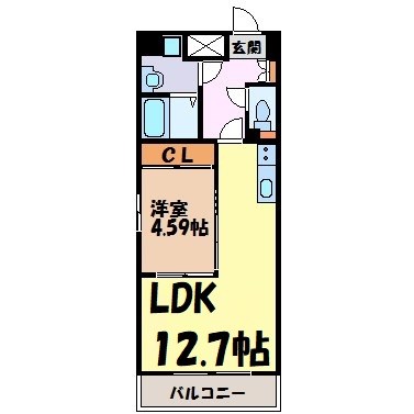 ＧＲＡＮＤＵＫＥ東別院 間取り図