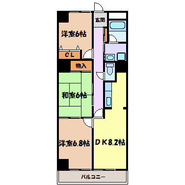 サニーコート矢田 間取り図