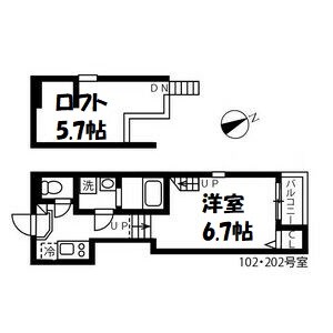 ハーモニーテラス川名町Ⅱ 間取り図