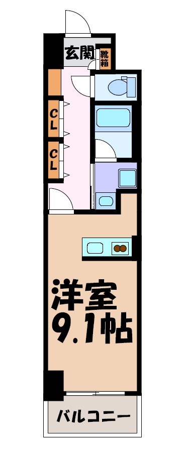 ディアレイシャス鶴舞公園 間取り