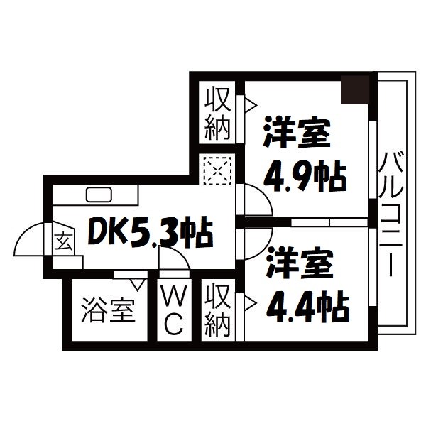 向陽ビル 間取り図