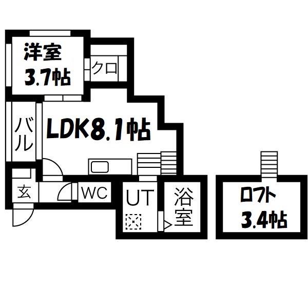 LOFT10名駅 間取り図