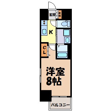 エステムコート名古屋今池アーバンゲート 間取り図