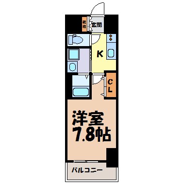 エステムコート名古屋今池アーバンゲート 間取り図