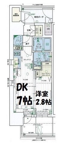 エステムコート名古屋黒川シャルマン 間取り図