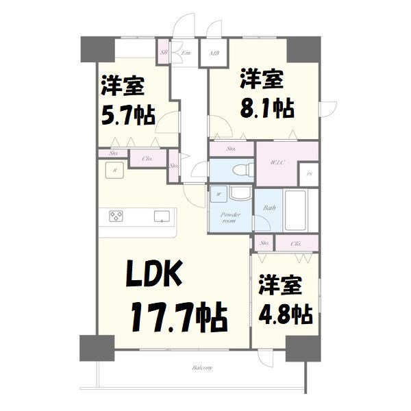 アロームドゥジョア 間取り図