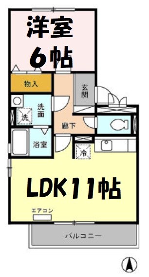 ＺＯＮＥ亀城 間取り図