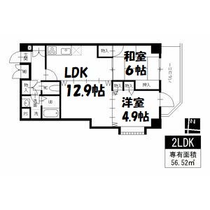 エミネンス石川橋 間取り図