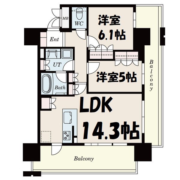 ローレルタワー名古屋栄 間取り図