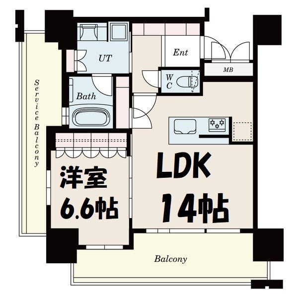 ローレルタワー名古屋栄 間取り図