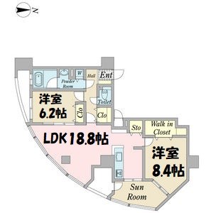 プロシード金山2 間取り図