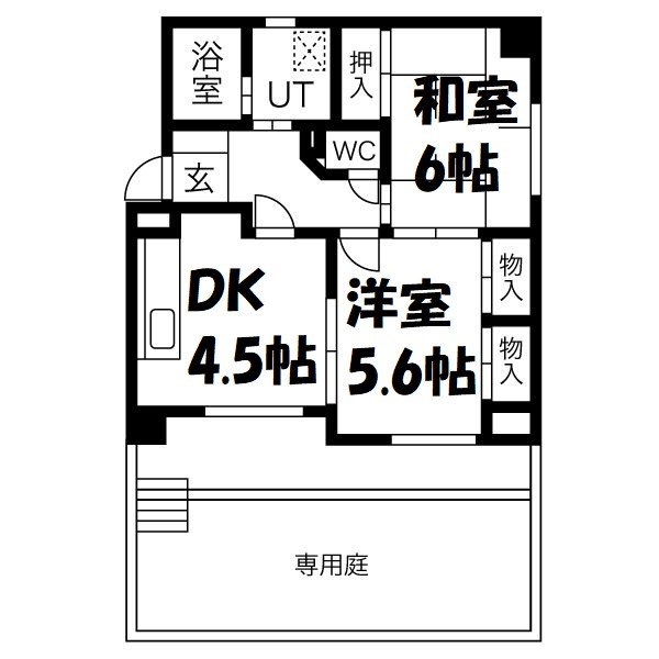 レインボー尾頭橋Ⅱ 間取り図