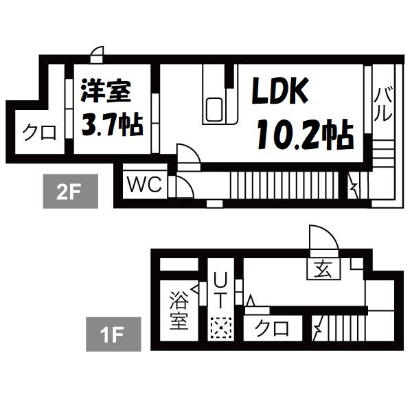 Grandtic Luce志賀本通 間取り図
