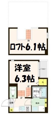 プランドール矢田 間取り図