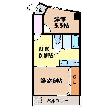 桜通サンダイマンション 間取り図