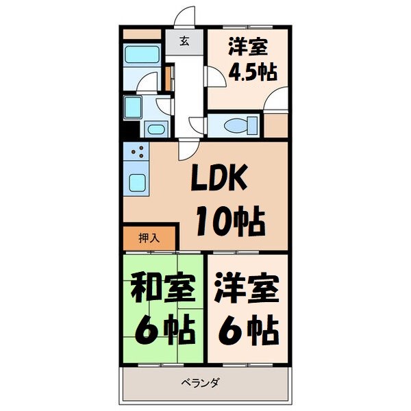 イトーピア新栄 間取り図