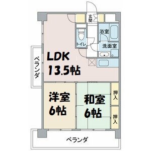 扶桑ハイツⅠ 間取り図