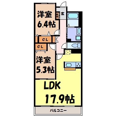 ソーラスフロント富船 間取り図