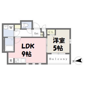 MOVE山王WEST 間取り図