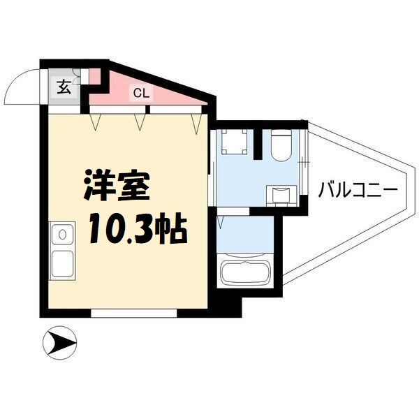 フローラル尾頭橋 間取り図