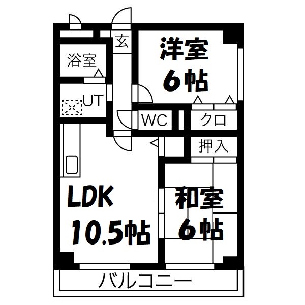 エステート良和S棟 間取り図