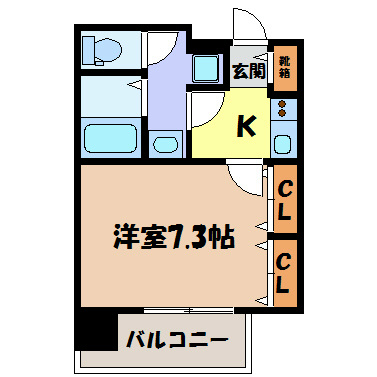 エイペックス名古屋鶴舞公園前 間取り図