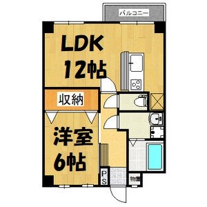 平和第２マンション 間取り図