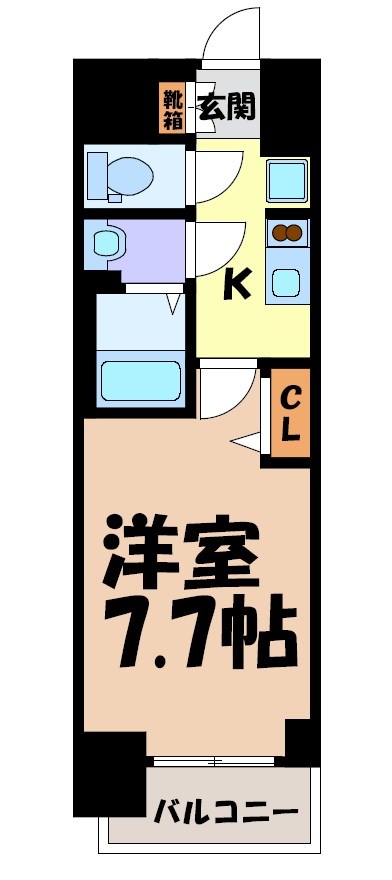 プレサンス東別院駅前Ⅱ 間取り図