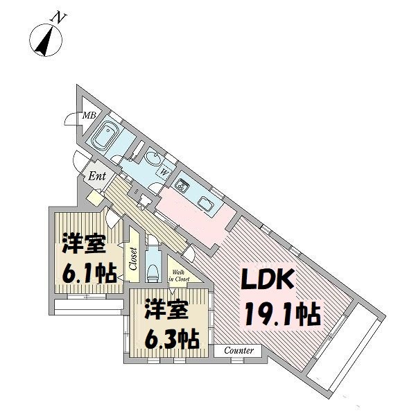 オルデン穂波 間取り図
